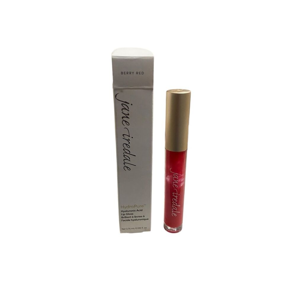 Jane Iredale HydroPure Hyaluronic Acid Lip Gloss – Berry Red‎ 0.126 oz